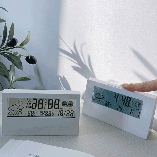 *LED 온도계 습도계 시계 요일 기능 공부방 탁상시계