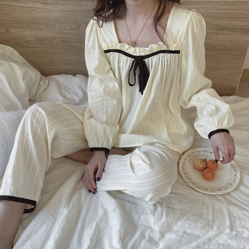 바닐라리본 러블리 간절기 상하의 파자마 잠옷세트