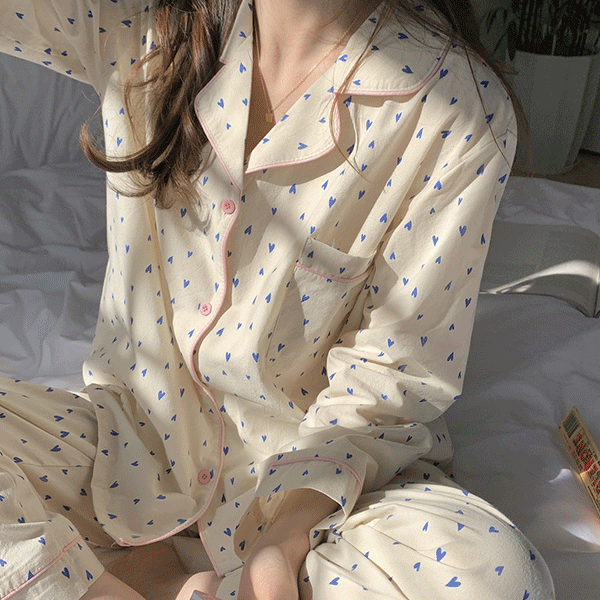 베이비하트 패턴 파자마 사계절 상하의세트 잠옷