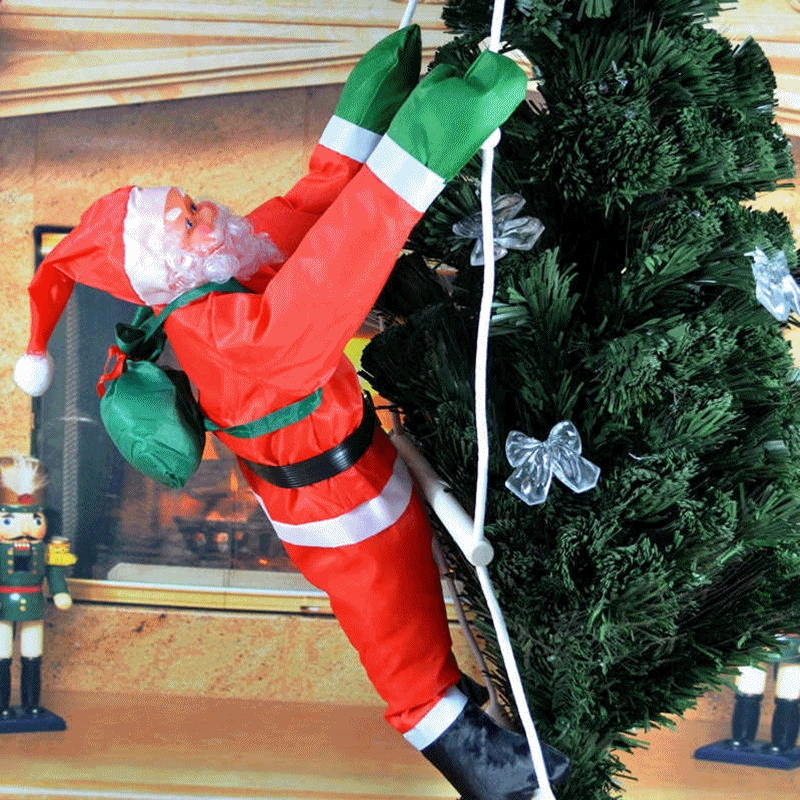 줄타는 산타인형 사다리산타 매달린산타 벽타는 산타클로스 크리스마스소품 장식품 인테리어소품