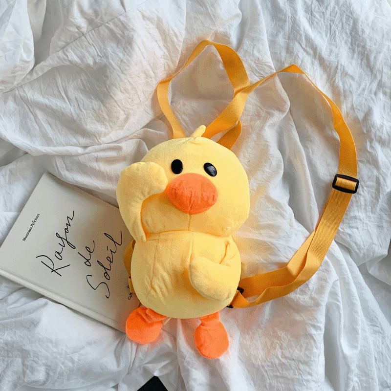 충성오리인형 백팩 놀이공원 소풍 인싸템 친구선물 귀여운가방 학생가방 친구선물