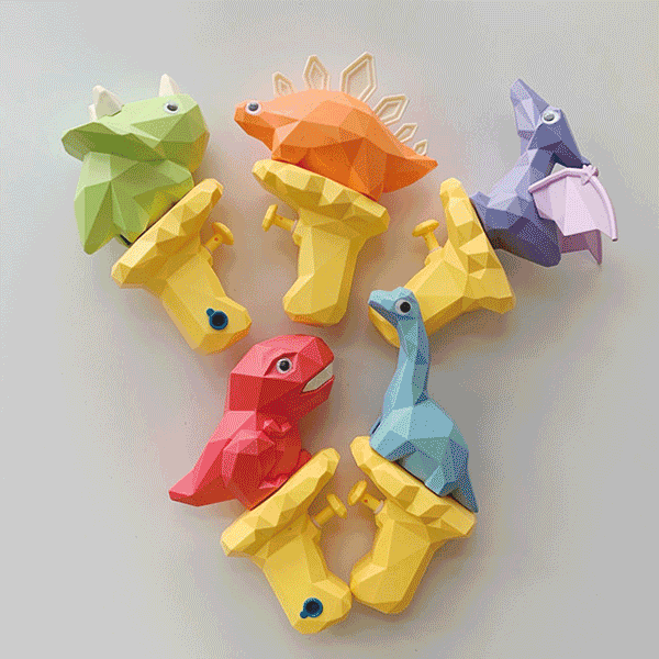 *[1+1/2개가격]파스텔 공룡 장난감 미니 물총 물놀이장난감