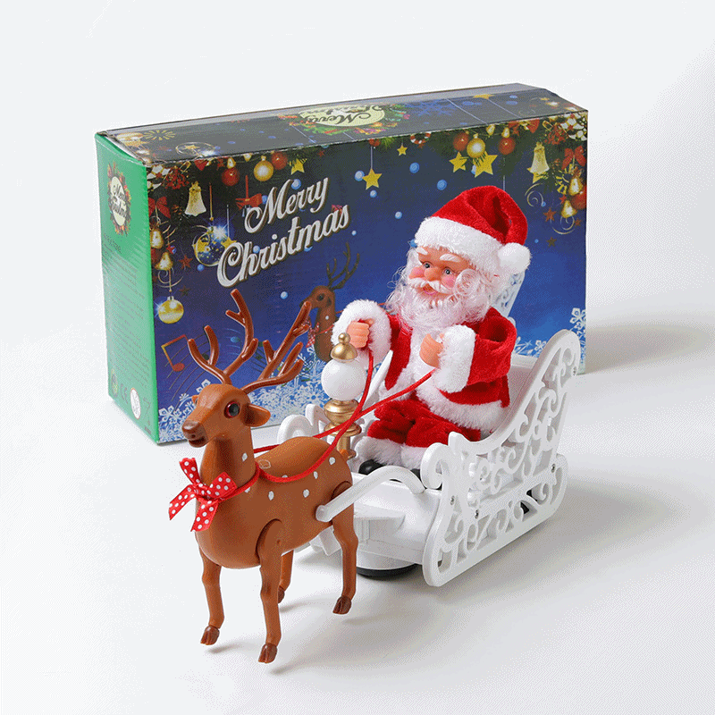 움직이는 루돌프썰매 산타클로스 움직이는장난감 크리스마스소품
