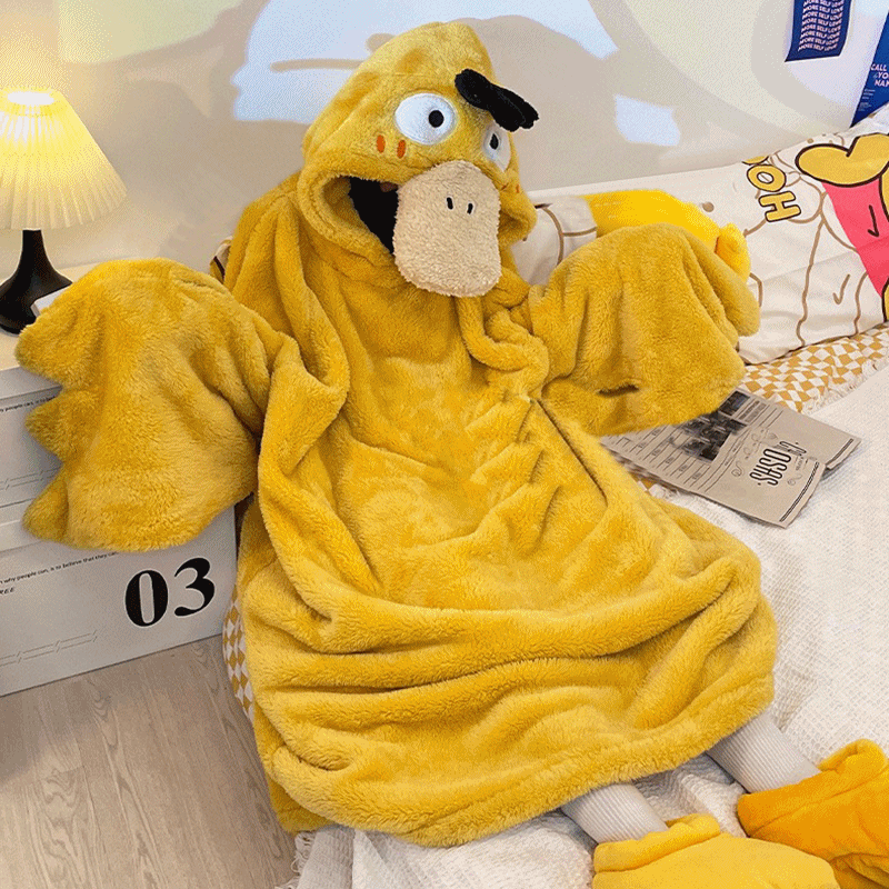 오리너구리 동물잠옷 귀여운 잠옷 동물잠옷 캐릭터파자마 코스프레